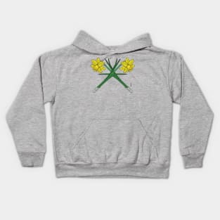 Daffodils Crossed Kids Hoodie